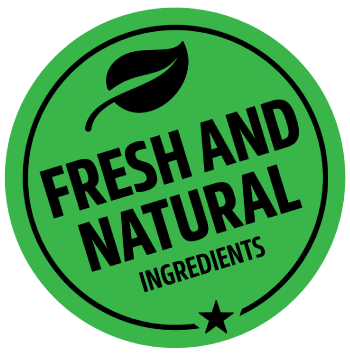 FRESH AND NATURAL INGREDIENTS